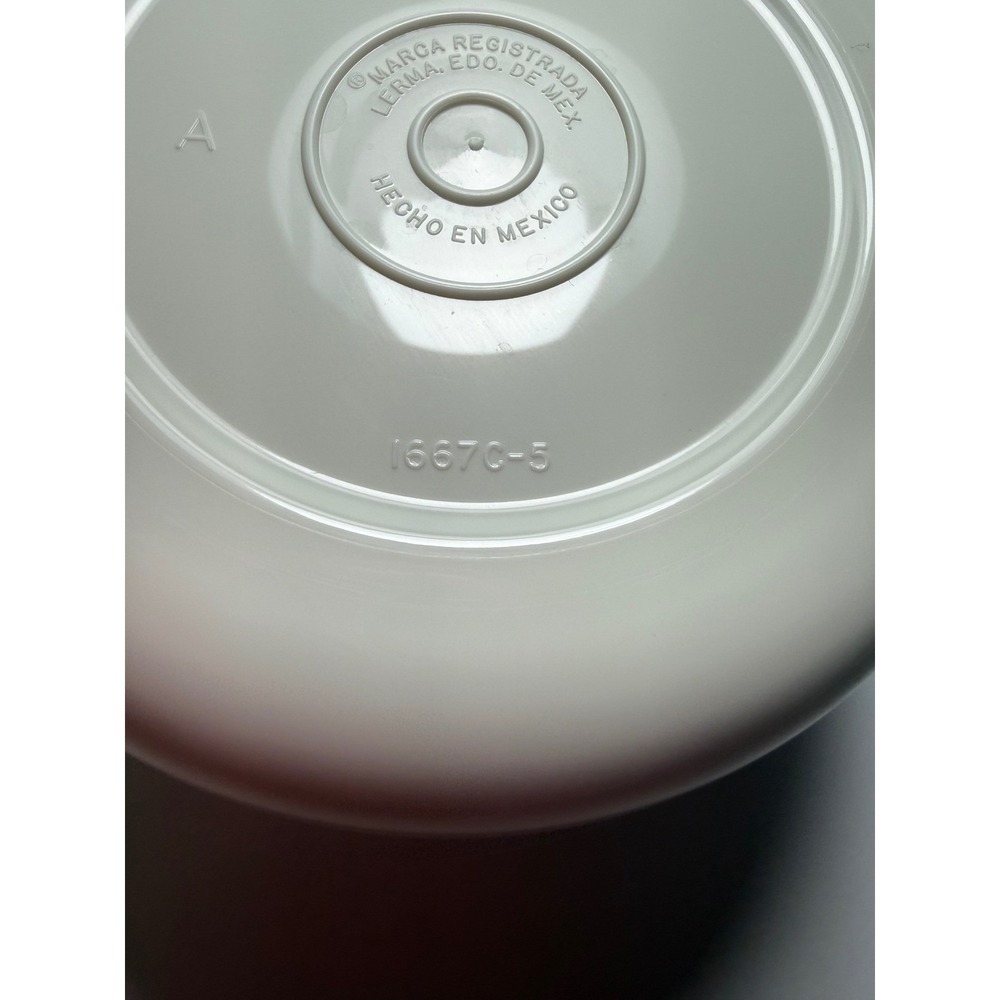 VTG Tupperware Divided Serving Platter w Center Bowl and Lid‎ Beige 3 Pc 1666-3 - Picture 10 of 12